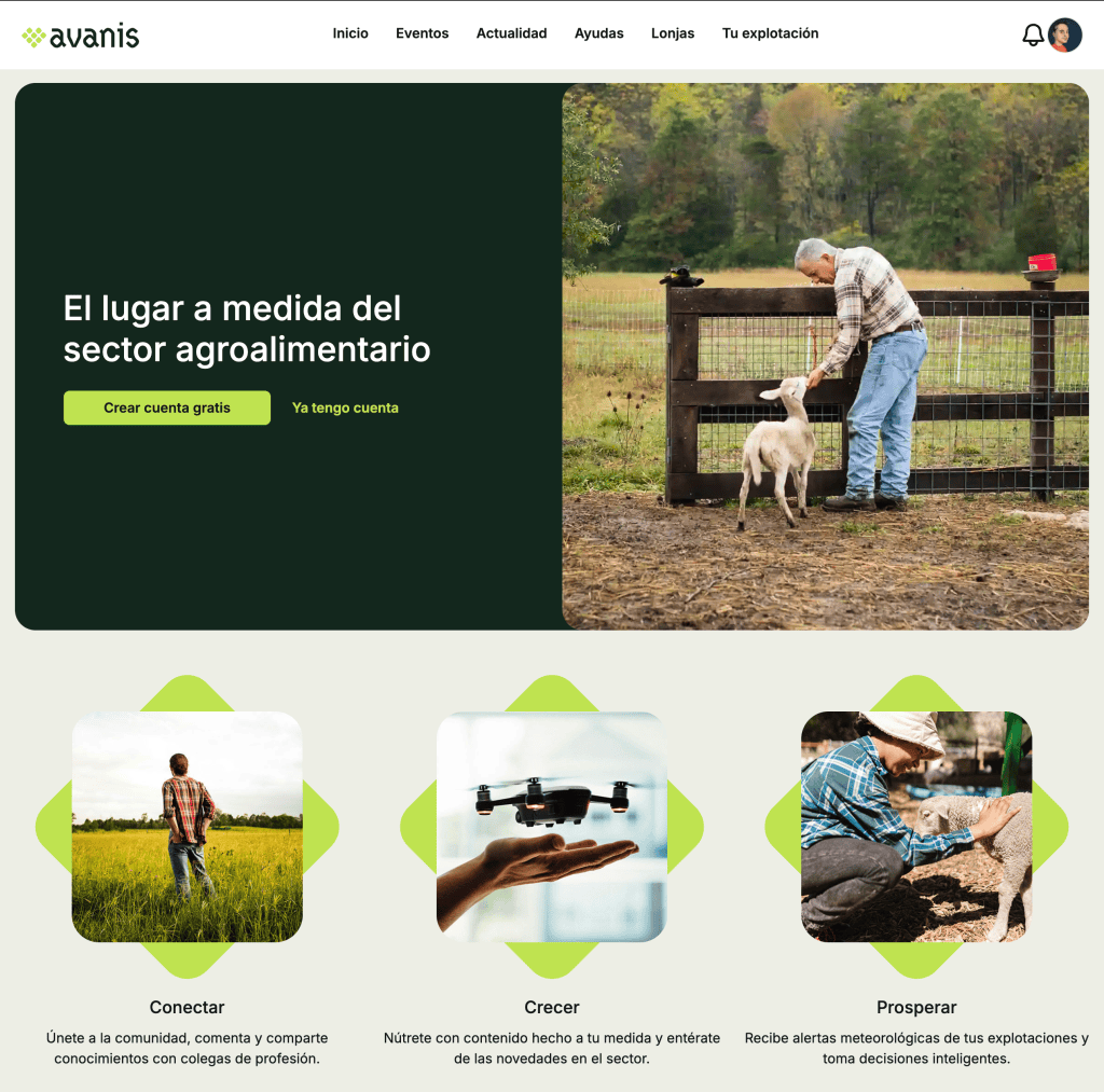 Dynaclassroom - Landing page con logotipo, vídeos e ilustraciones