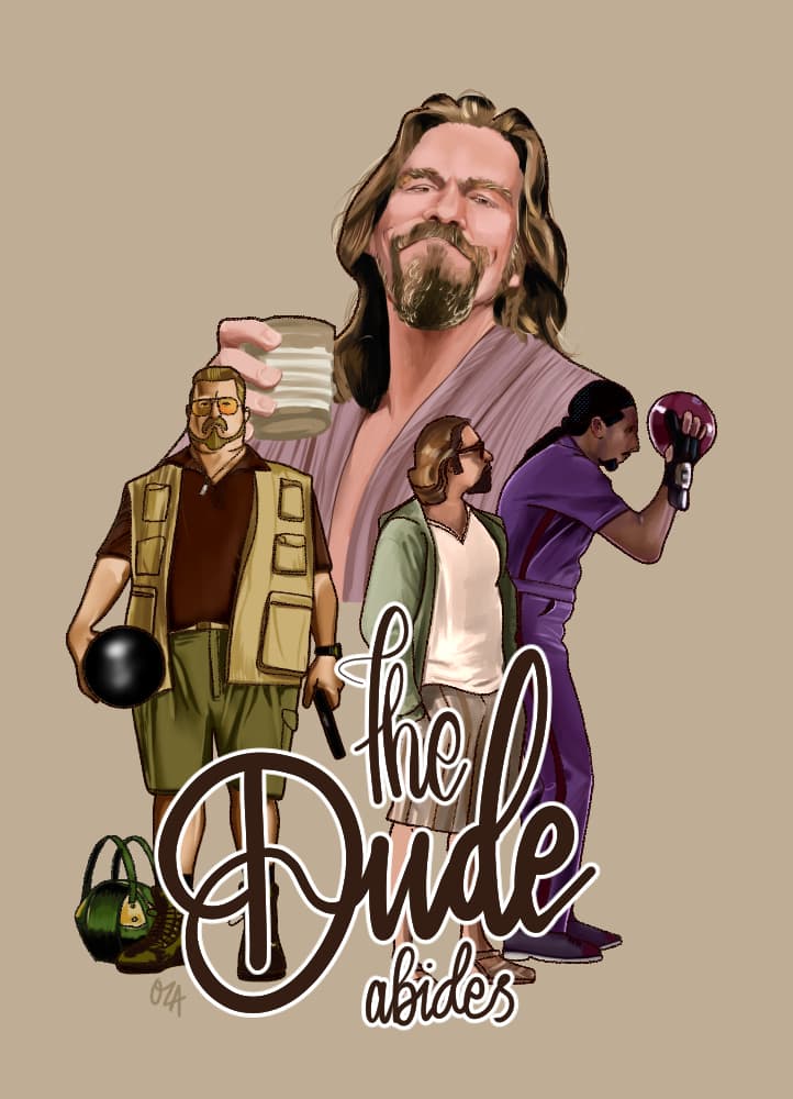 Retrato digital estilo The Dude