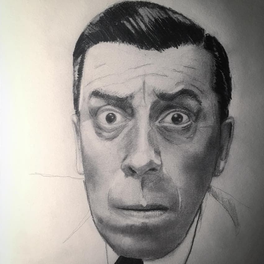 Dibujos a lápiz sobre papel - Sketchbook de Emilio Rodriguez Vila